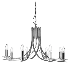 4168-8SS Ascona Satin Silver 8 Light Multi Arm Light