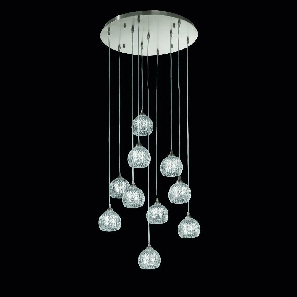 5/1032LF 5 Light Multi Light Pendant Satin Nickel
