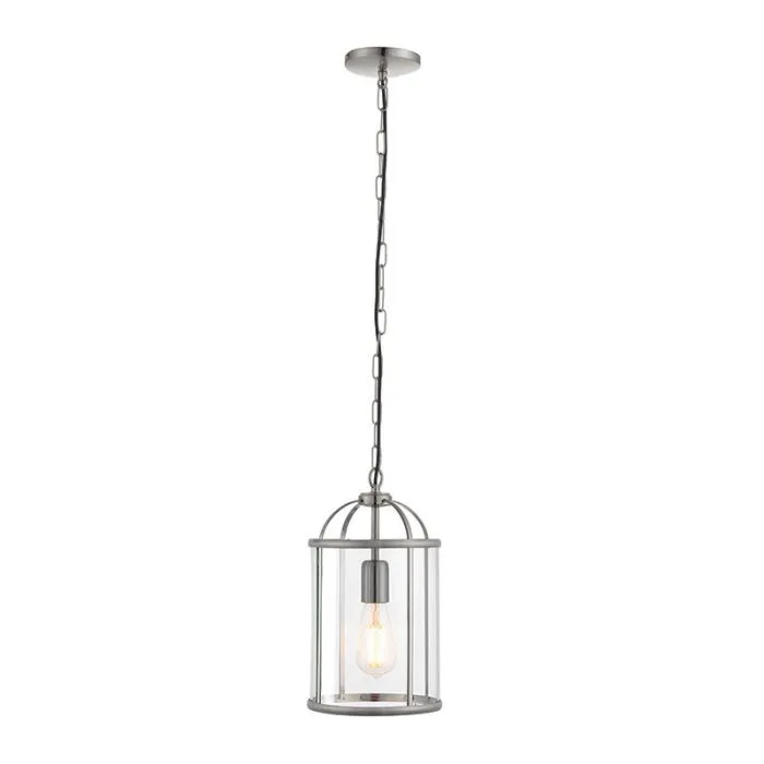 70323 Lambeth Satin Nickel Single Pendant