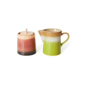 70s Ceramics: Milk Jug & Sugar Pot Foreland
