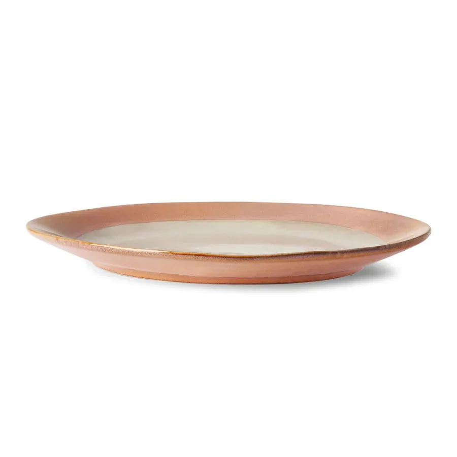 70s Ceramics: Side Plates Earth (Set of 2)