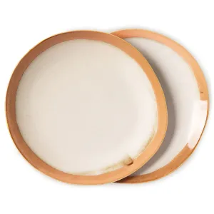 70s Ceramics: Side Plates Earth (Set of 2)