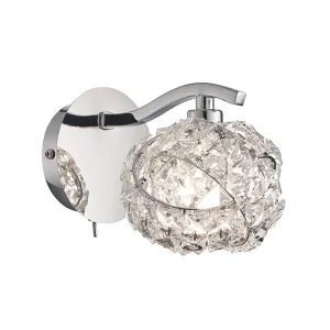 77567 Talia Chrome Crystal Indoor Wall Light