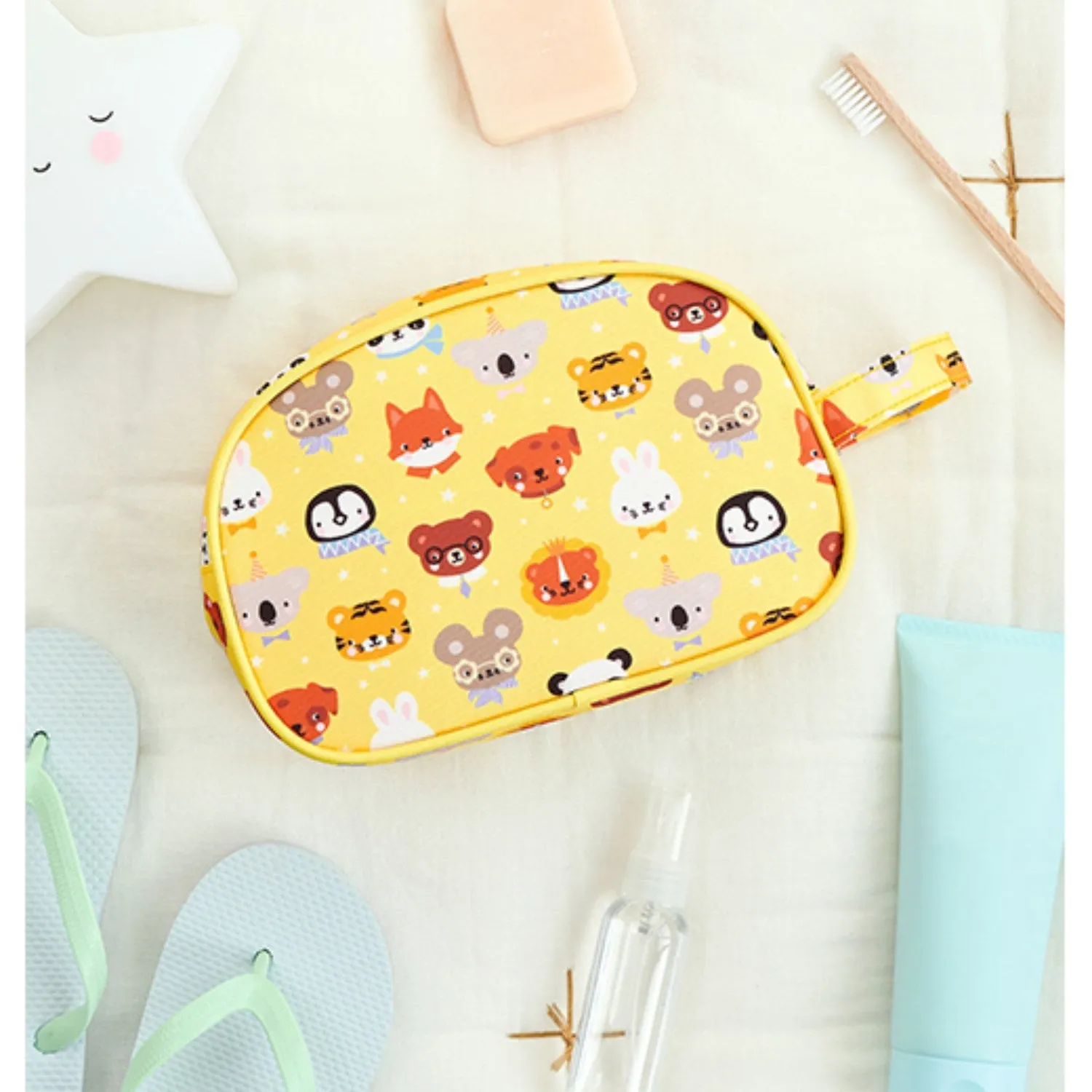 A Little Lovely Company Animal Friends Toiletry Bag