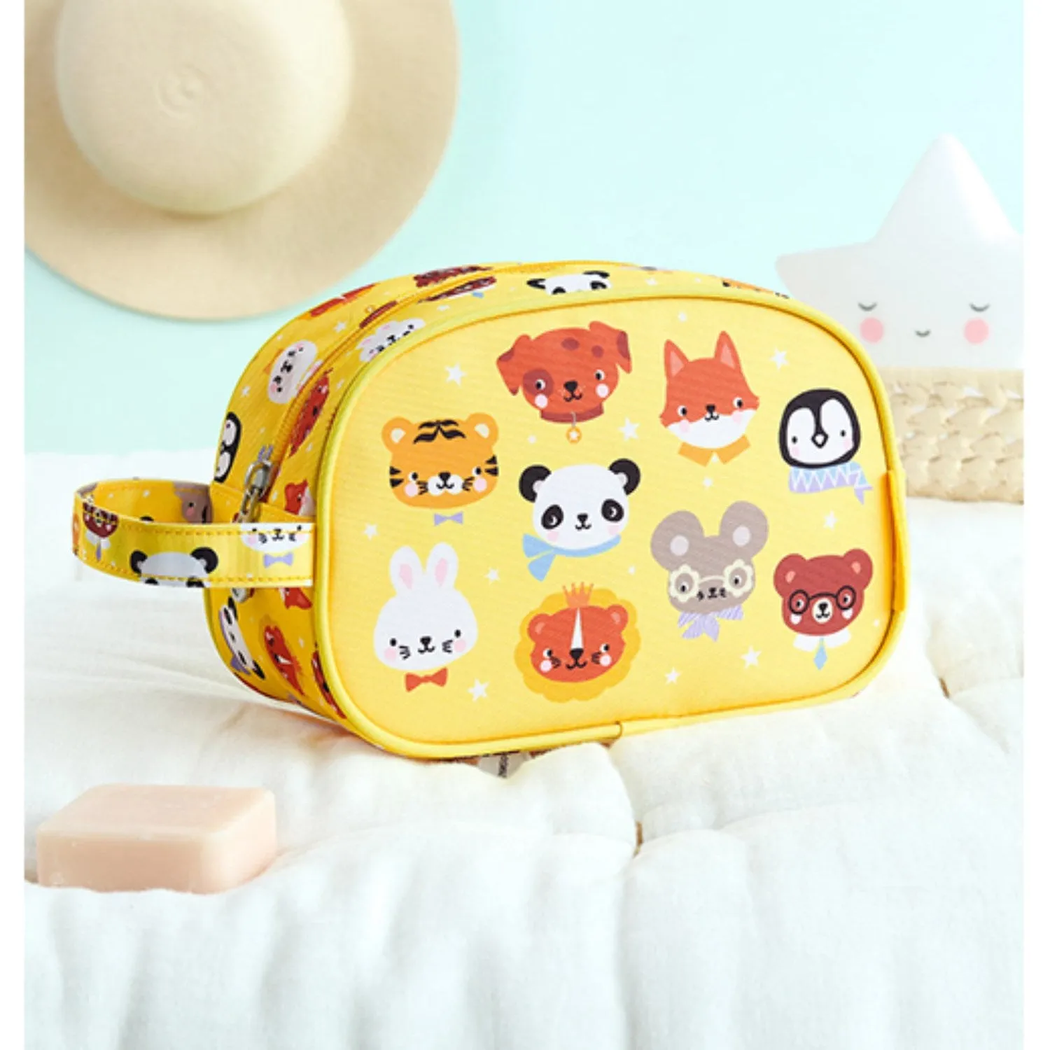 A Little Lovely Company Animal Friends Toiletry Bag