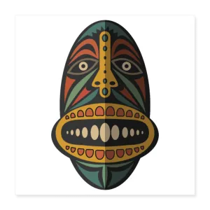 AFRICAN MASK 2 Poster 16x16