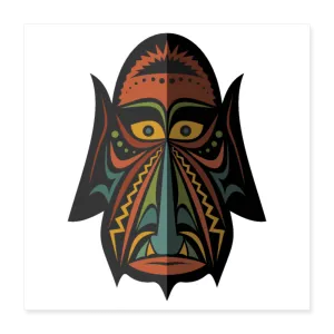 AFRICAN MASK 4 Poster 16x16