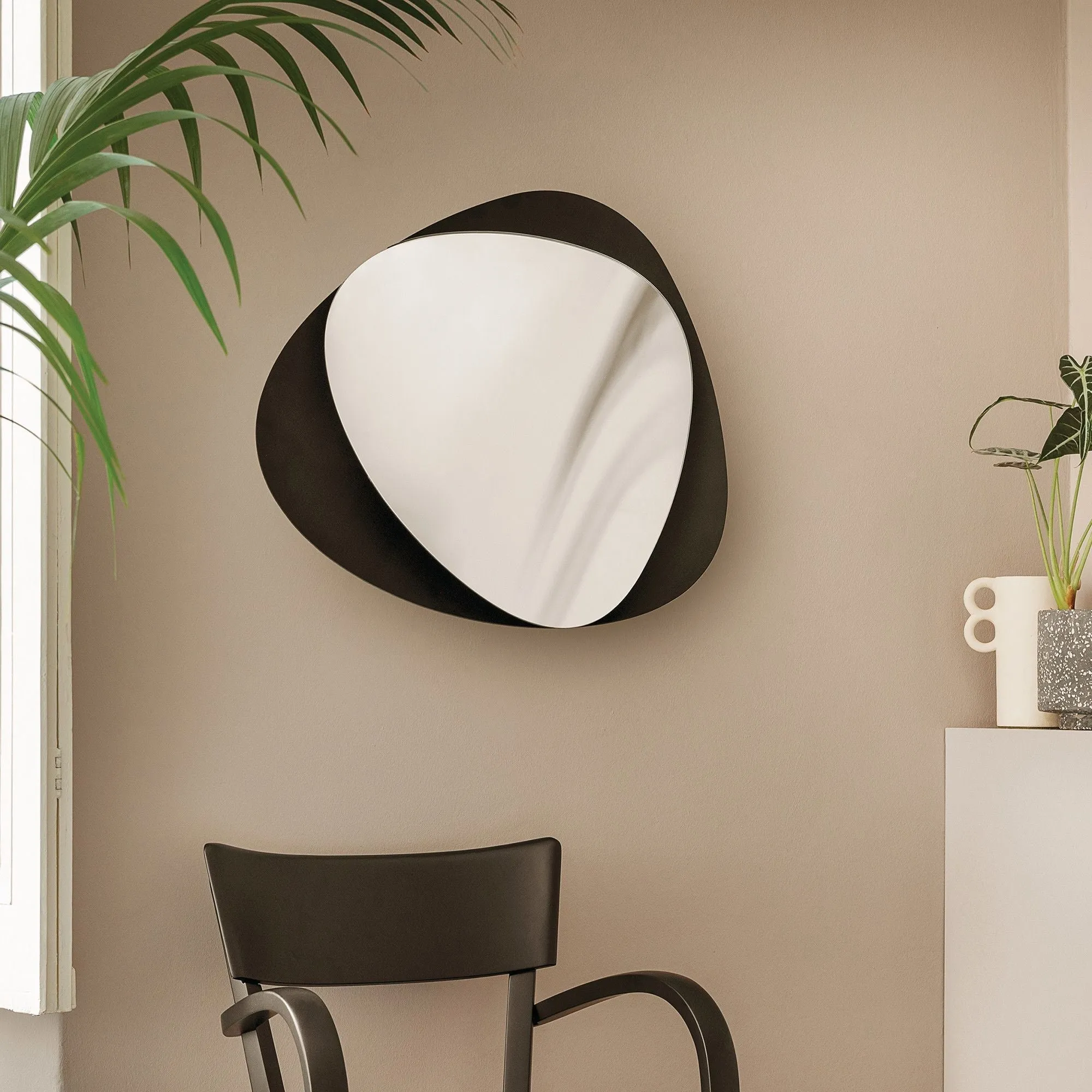 Alessi Colombina Mirror, Black