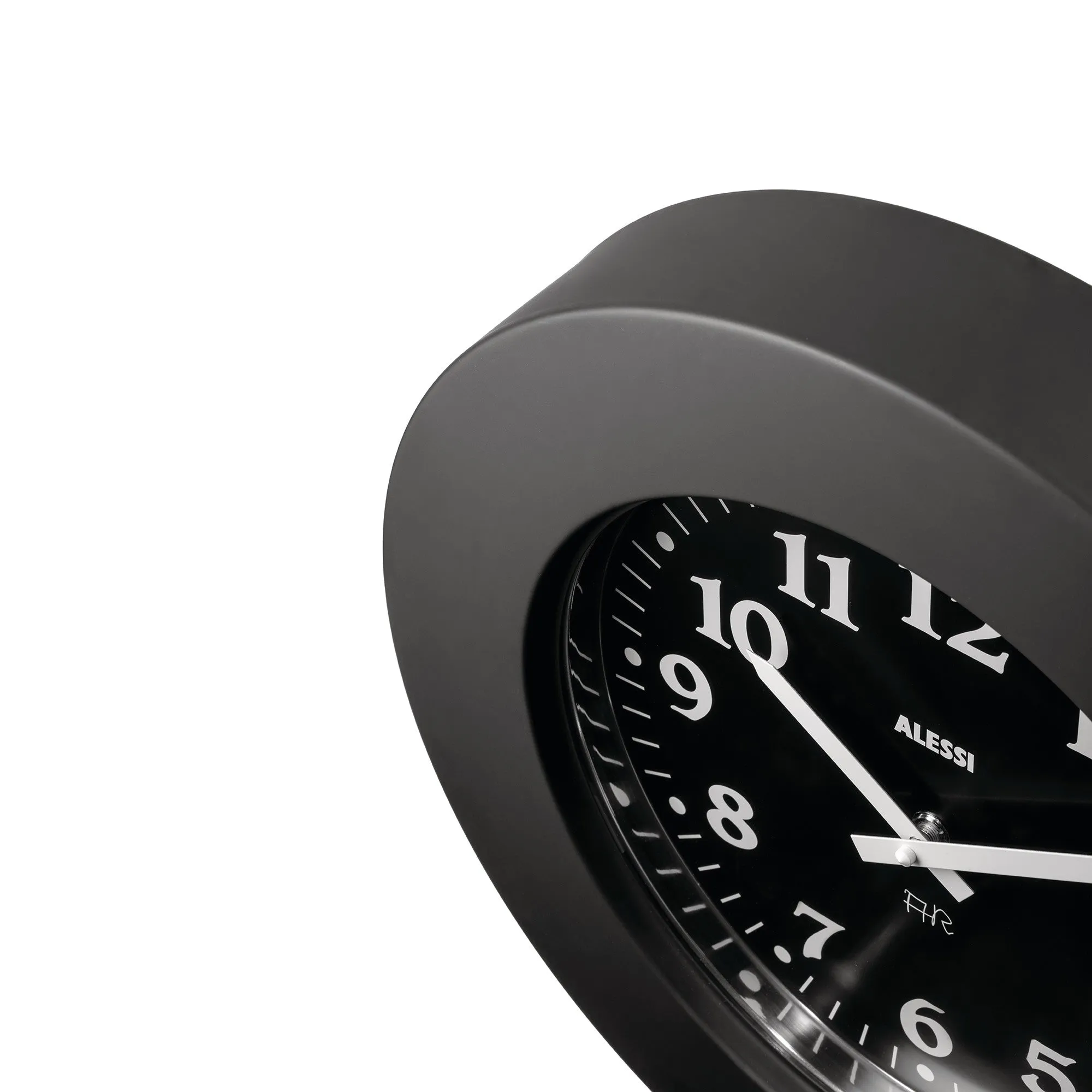 Alessi Momento Wall Clock, Black