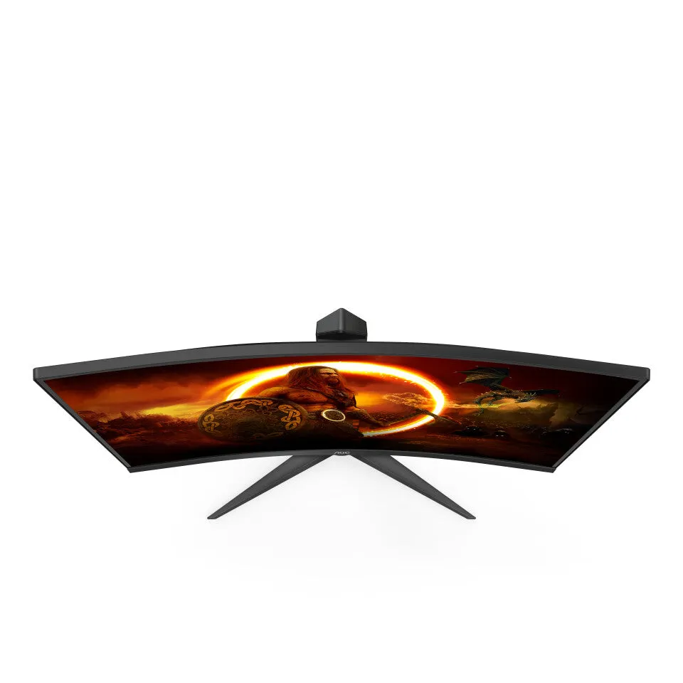 AOC CQ27G2S/BK 27" Curved Gaming Monitor - QHD, 1ms, Height Adjustable, HDR10