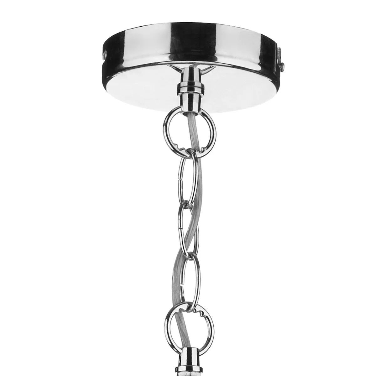 ARD0150 1 Fluted Glass Single Pendant Polished Chrome