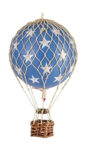 Authentic Models Floating The Skies Balloon Model, Blue Stars, ø 8.5 Cm