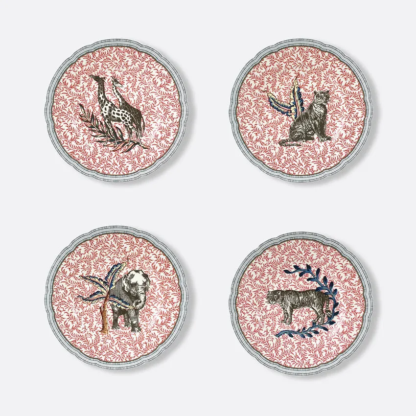 Bernardaud | Braquenie Assorted Salad/Dessert Plate - Set of 4
