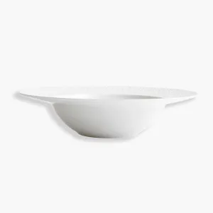 Bernardaud | Ecume Deep Rim Soup White D: 9 in