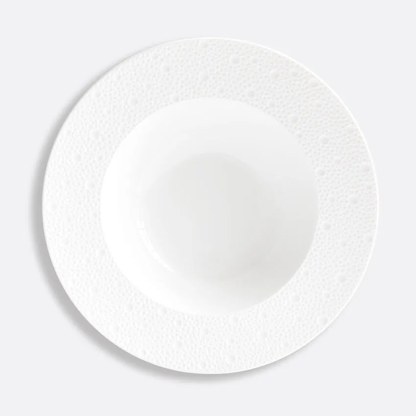 Bernardaud | Ecume Deep Rim Soup White D: 9 in