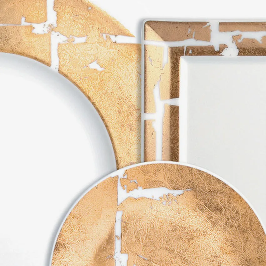 Bernardaud | Feuille d'Or/d'Argent Plate