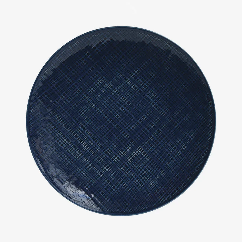 Bernardaud | Organza Bleu Jeans Coupe Plate