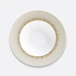 Bernardaud | Sol Rim Soup - White & Gold