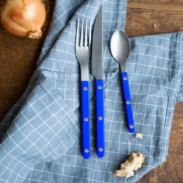Bistrot Vintage Solid Dinner Knife - Lapis Blue