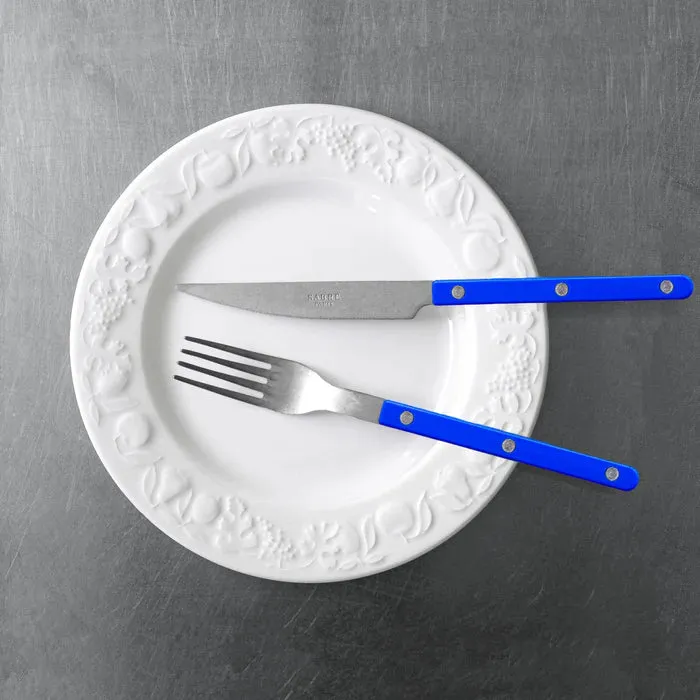Bistrot Vintage Solid Dinner Knife - Lapis Blue