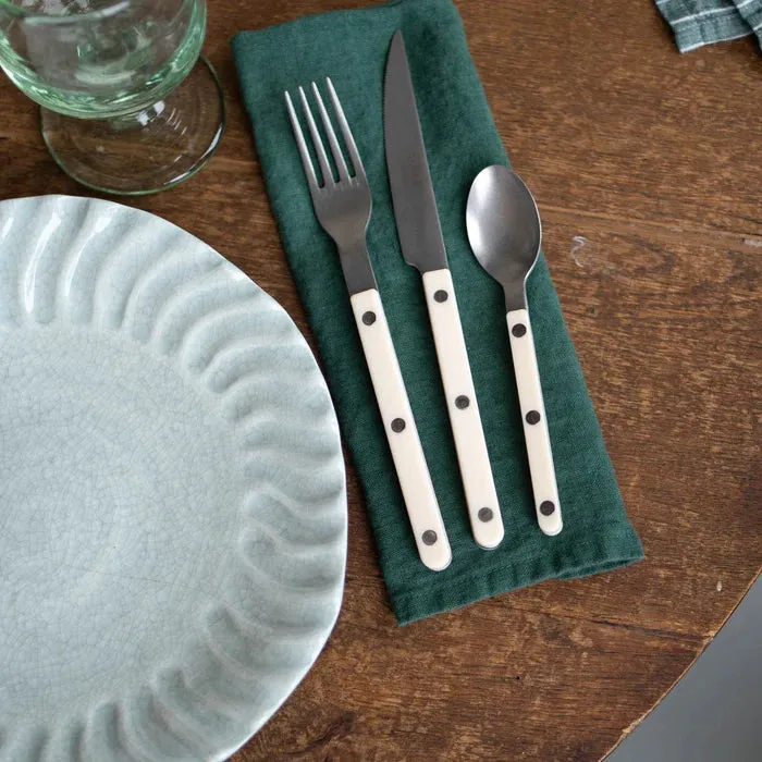 Bistrot Vintage Solid Teaspoon - Ivory