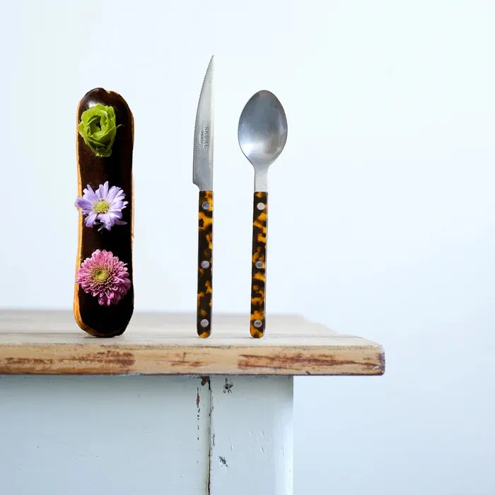 Bistrot Vintage Tortoise Dessert Spoon - Faux Tortoise