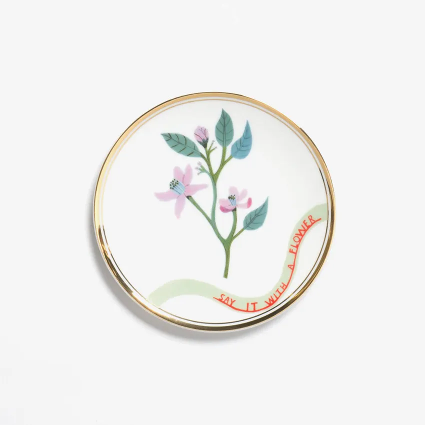 Bitossi Home | Botanica Say It With A Flower Plate - Lilac