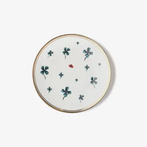 Bitossi Home | La Tavola Scomposta Plate - Clover & Ladybug