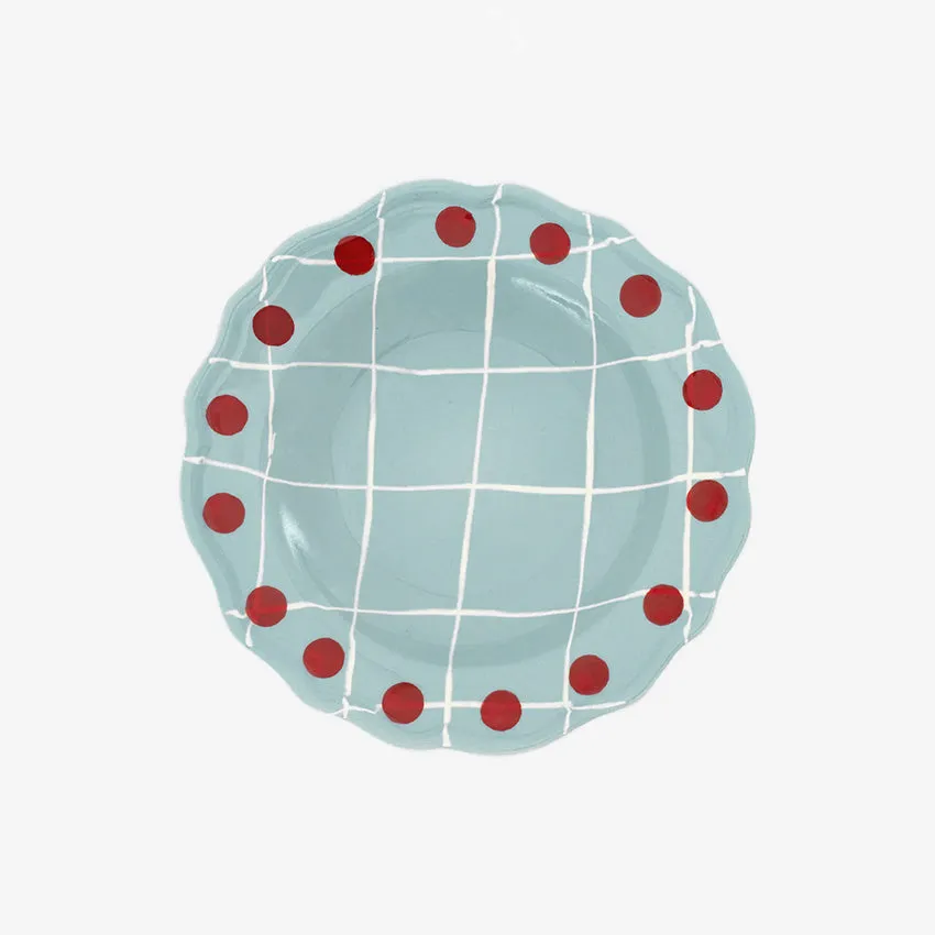 Bitossi Home | Quadri Pois Rim Deep Plate