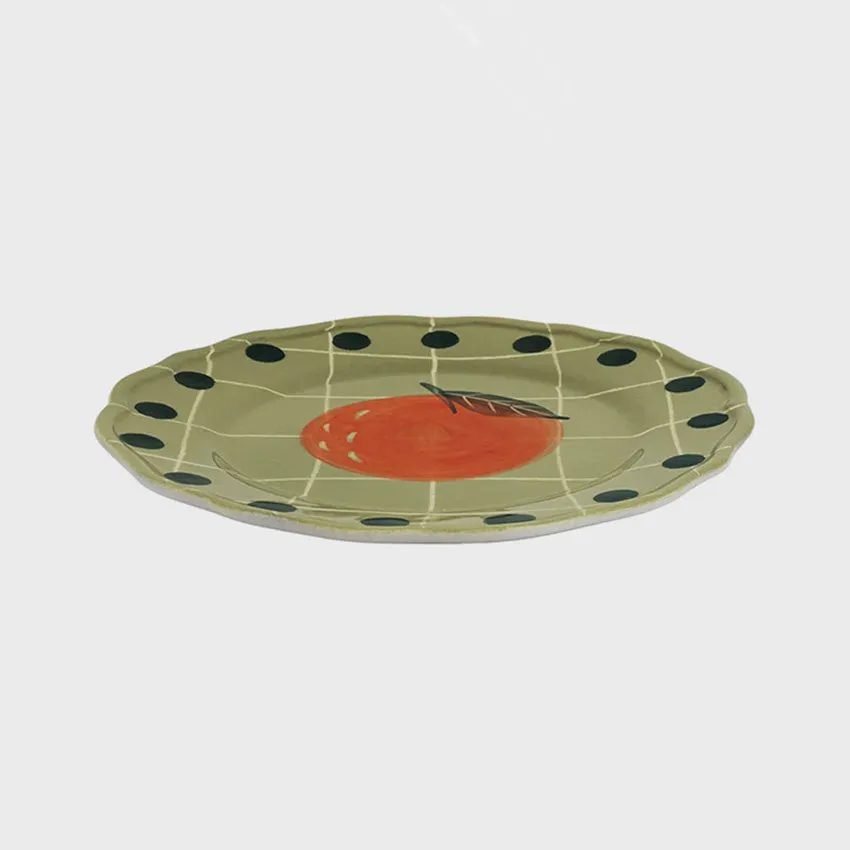 Bitossi Home | Qudri Fruit Plate - Green
