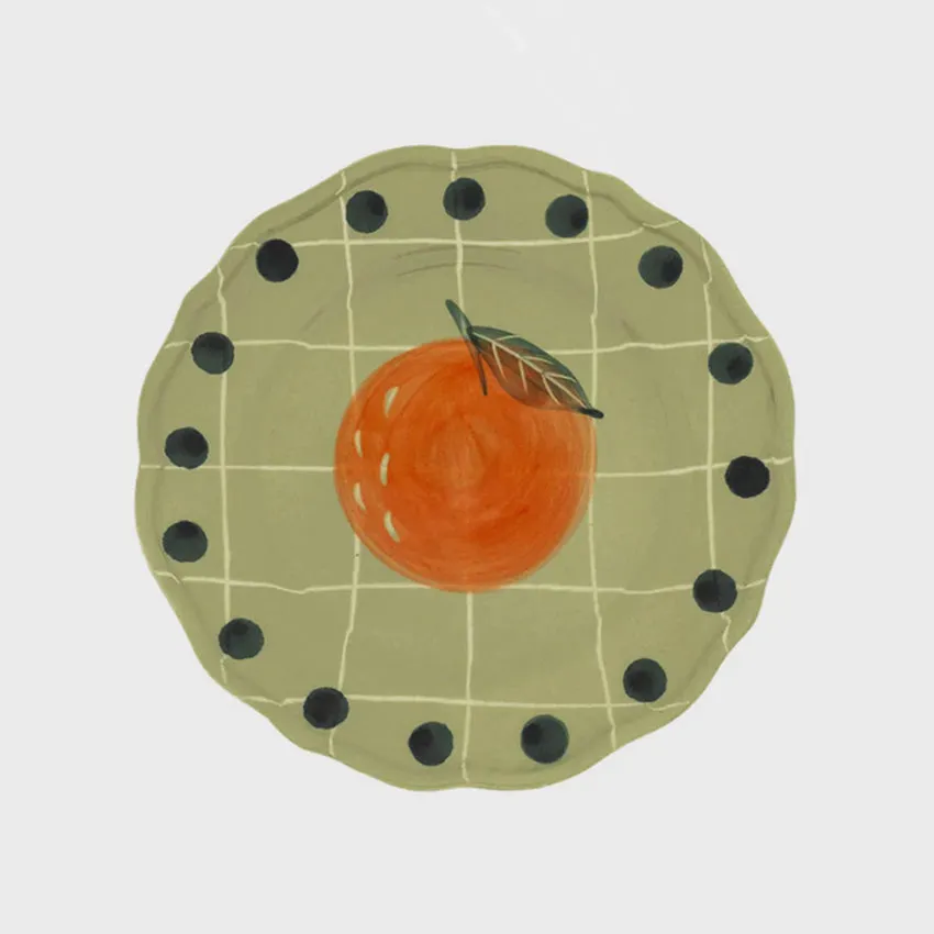 Bitossi Home | Qudri Fruit Plate - Green
