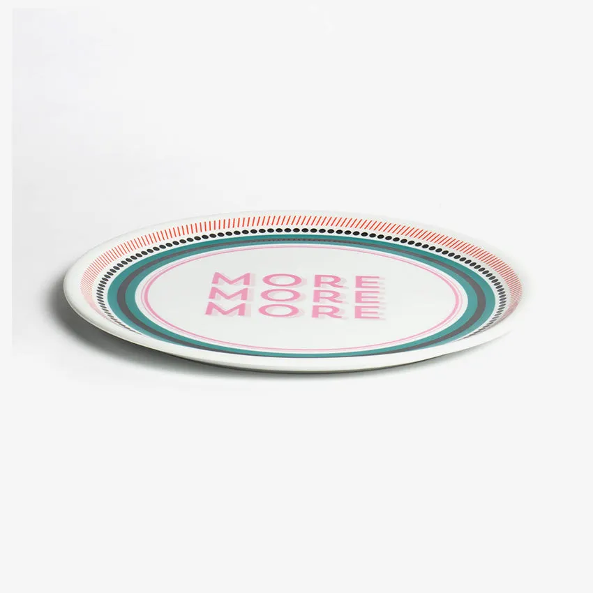Bitossi Home | "Guest" Pizza Plate - More More More