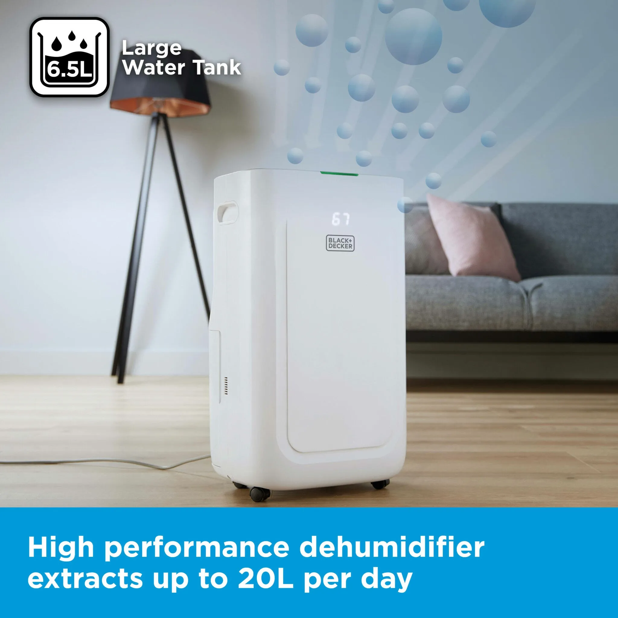 Black and Decker BXEH60014GB 20L Smart Dehumidifier