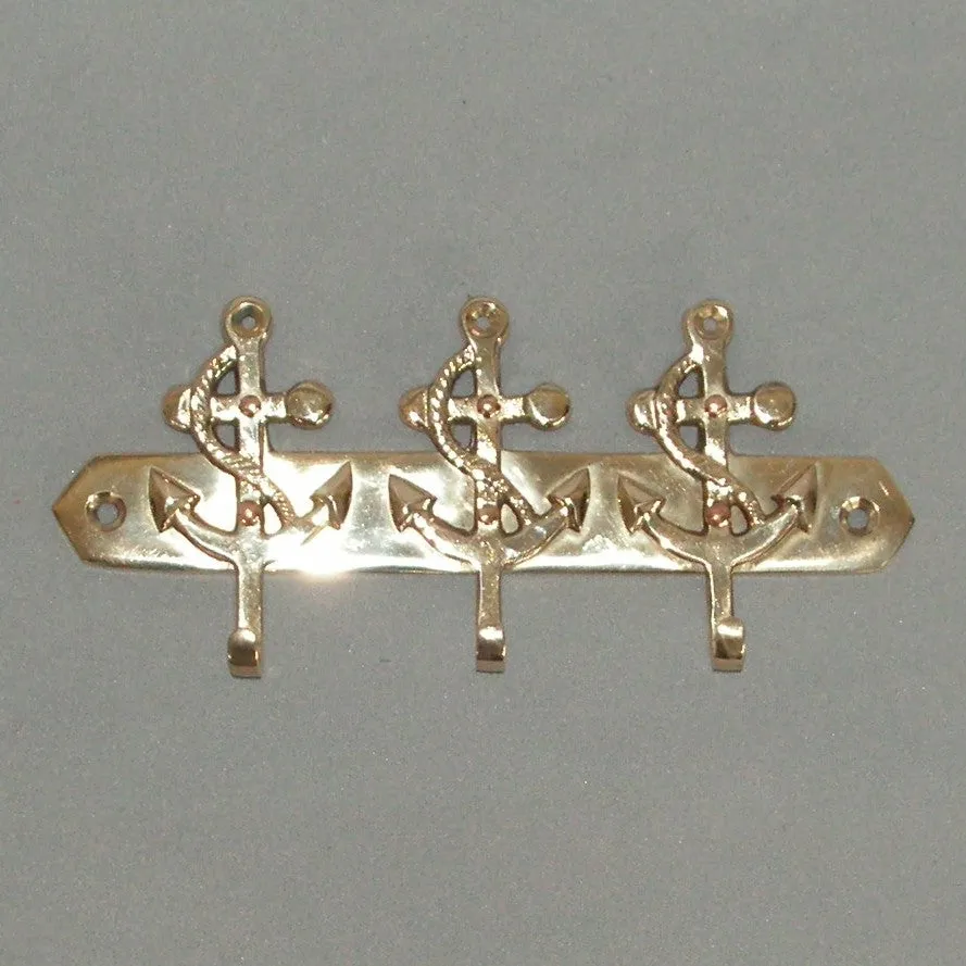 BRASS ANCHOR KEY HOLDER