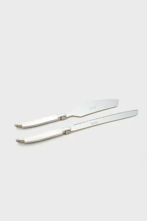 Cake Set Ivory Cake Slicer and Bread Knife