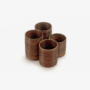 Calaisio | Woven Flatware Caddy Holder With 4 Compartments