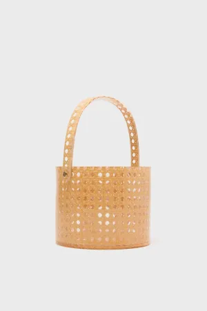 Cane Acrylic Utensil Caddy