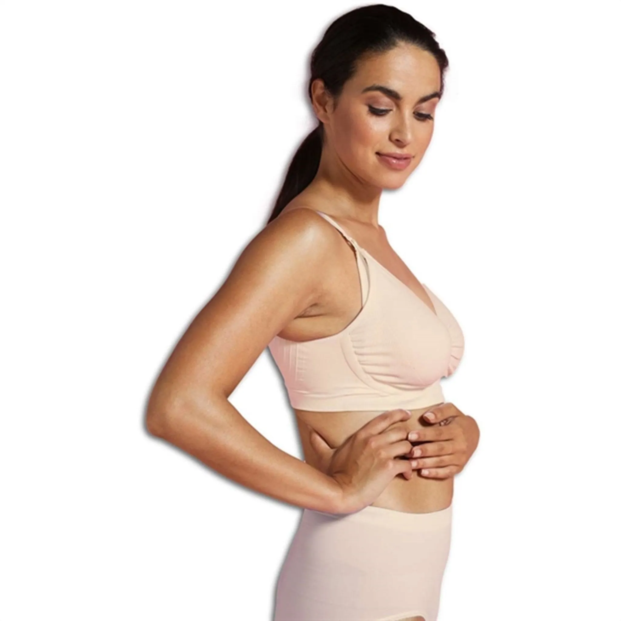 Carriwell Maternity And Nursing Bra With Carri-Gel Support Honey