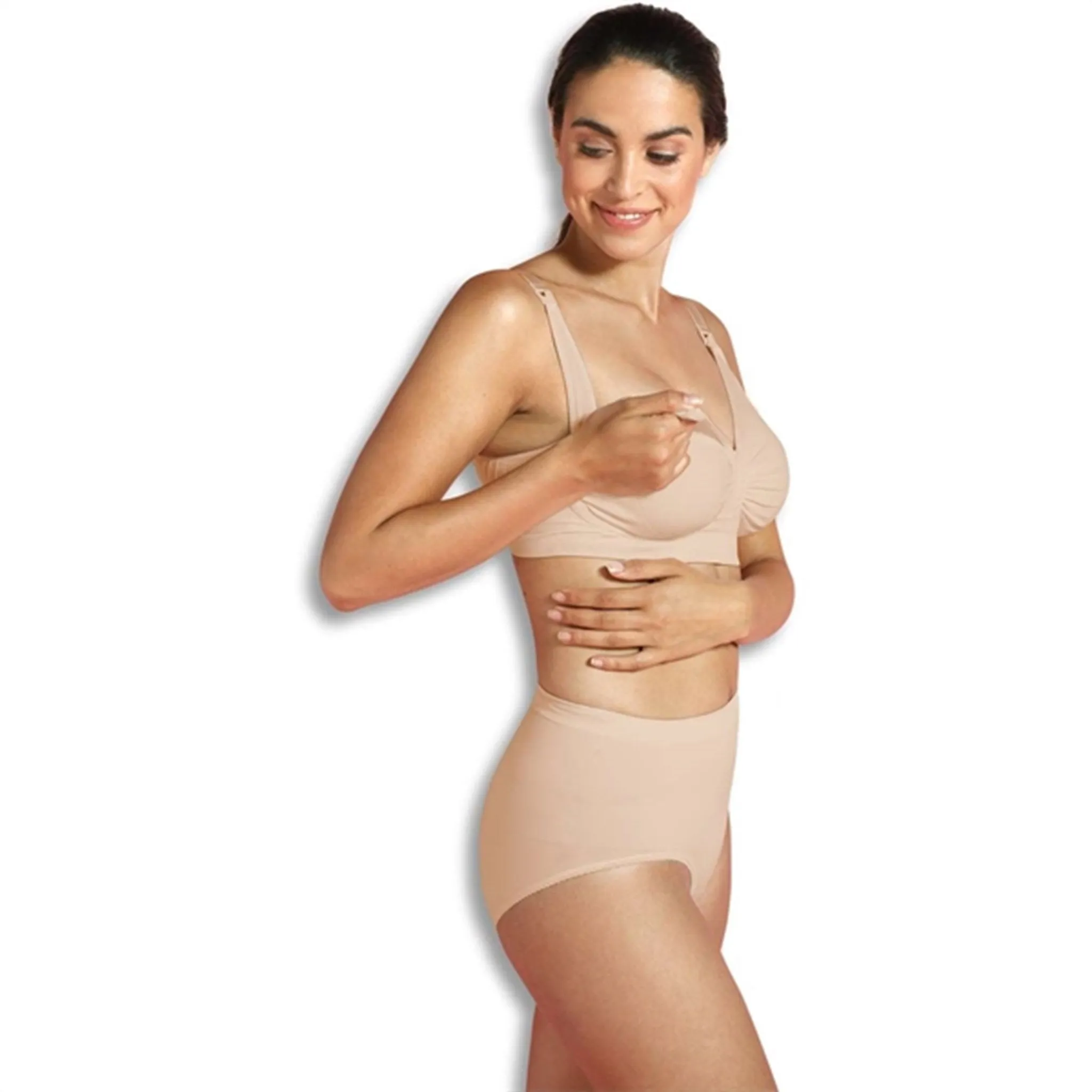 Carriwell Maternity And Nursing Bra With Carri-Gel Support Honey