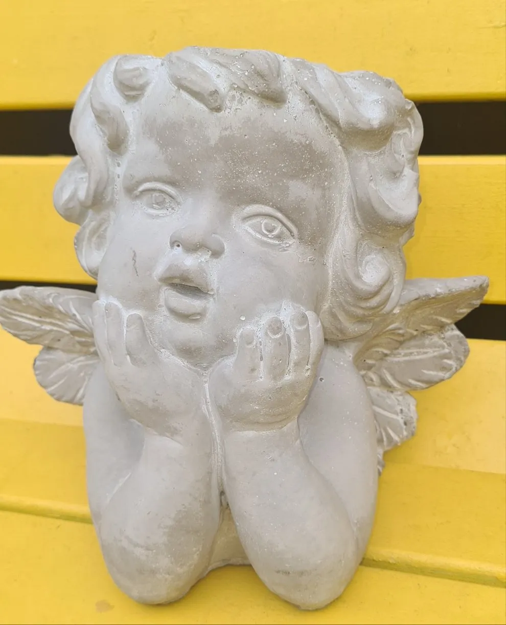 CHERUB CONCRETE PLANT HOLDER POTS two types & sizes