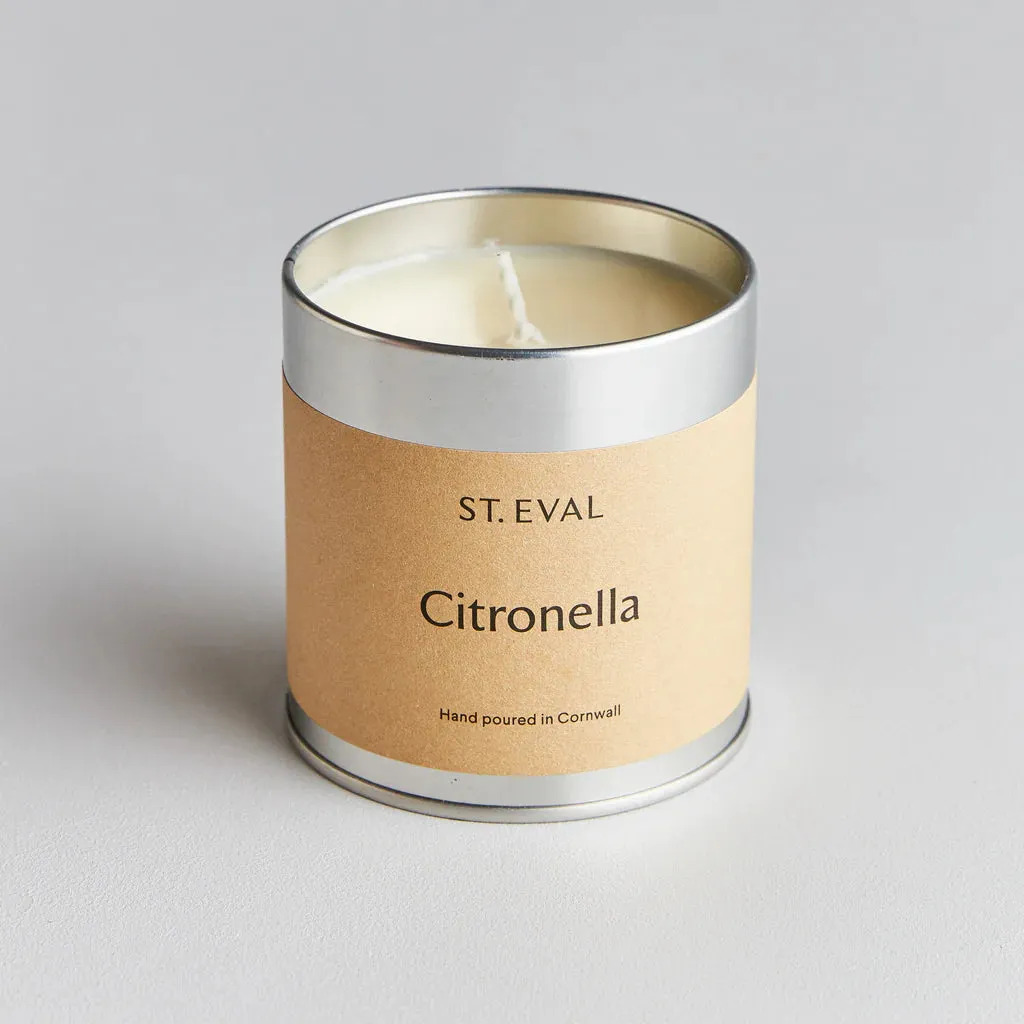 Citronella Scented Tin Candle