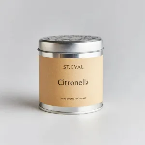 Citronella Scented Tin Candle