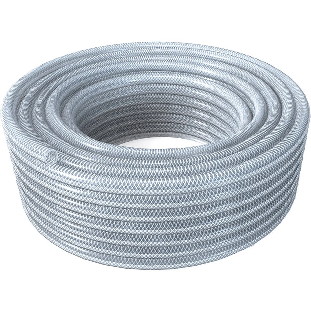 Clear Braid-Reinforced PVC Hose 8mm ID/12mm OD (13bar)