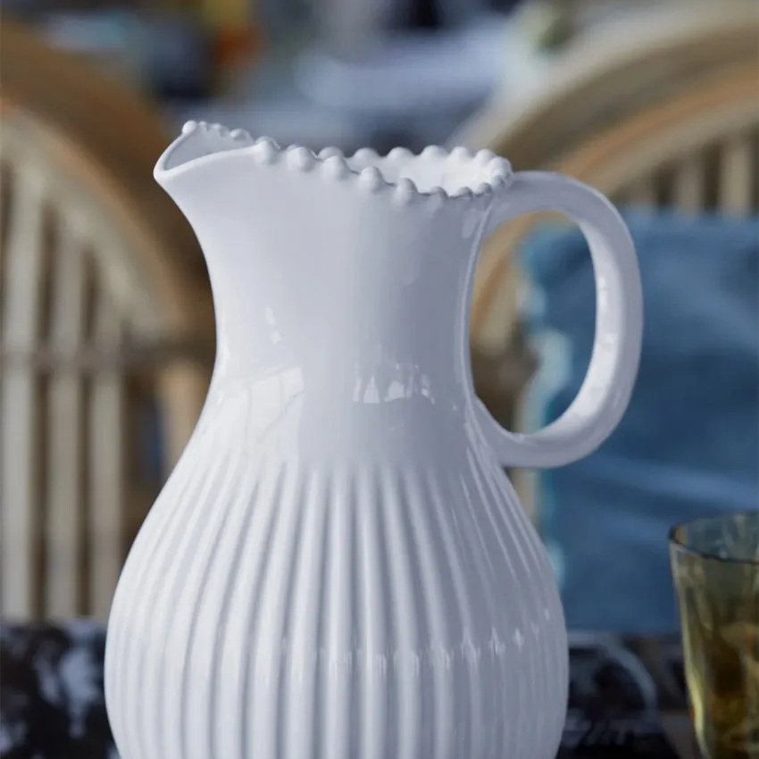Costa Nova | Pearl White Pitcher