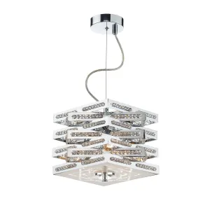 CUB0350 3 Light Suspended Light Polished Chrome