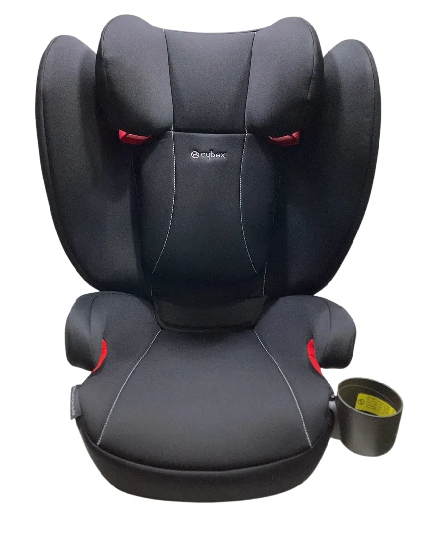 Cybex Solution B-Fix High Back Booster Seat, 2022, Volcanic Black