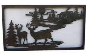 DEER LANDSCAPE WALL ART XL