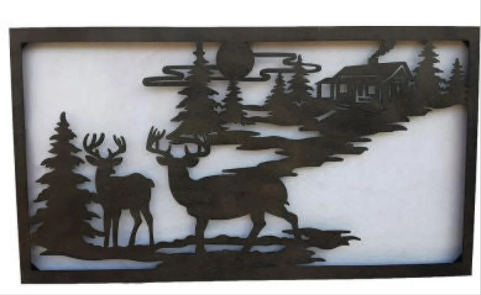 DEER LANDSCAPE WALL ART XL
