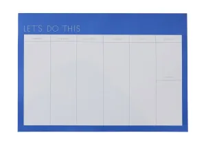Design Letters Weekly Planner, Cobalt Blue