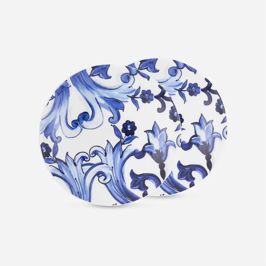 Dolce & Gabbana Casa | Blue Mediterraneo Fiore Piccolo Plates (Set of 2)